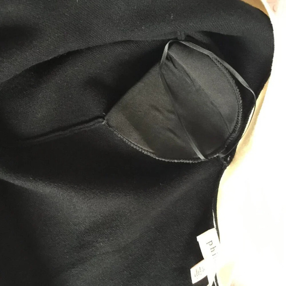 Philosophy Chic Padded Shoulder Novelty  Button Pocket Cardigan SZ L - Picture 8 of 11